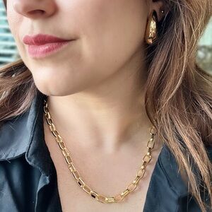 Victoria Gold Plated Chain Necklace